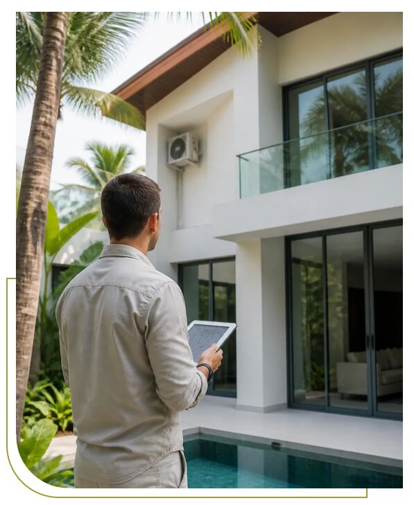 Техническая инспекция виллы на Пхукете для клиентов из Надыма